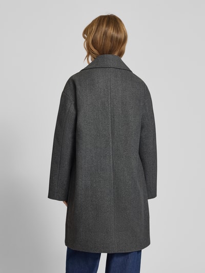 ONLY Płaszcz o kroju oversized z kołnierzem z połami model ‘BLAKE’ Antracytowy 5