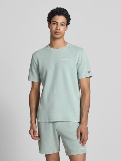 Champion T-Shirt mit Strukturmuster und Label-Stitchings Lind 4