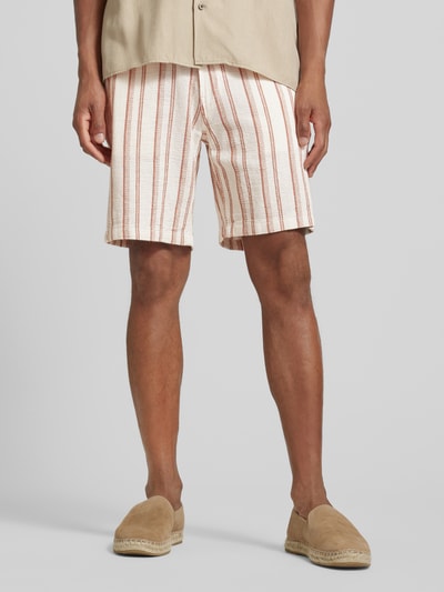 SELECTED HOMME Korte regular fit broek met steekzakken, model 'WEST' Offwhite - 4