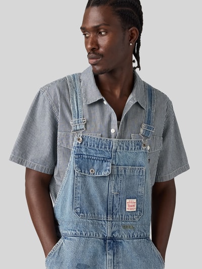 Levi's® Loose Fit Latzhose aus reiner Baumwolle Modell 'DIVING DUC' Jeansblau 3