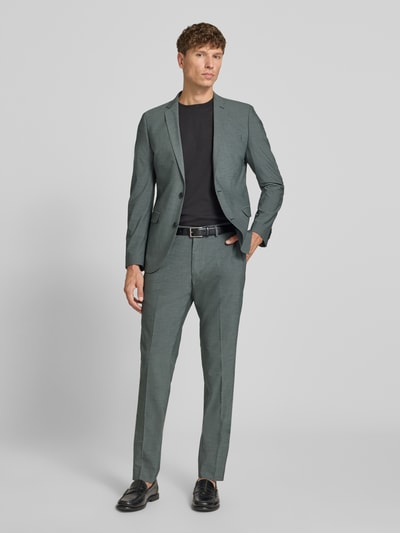 s.Oliver BLACK LABEL Slim Fit Sakko mit Viskose-Anteil Modell 'S PURE' Dunkelgruen 1