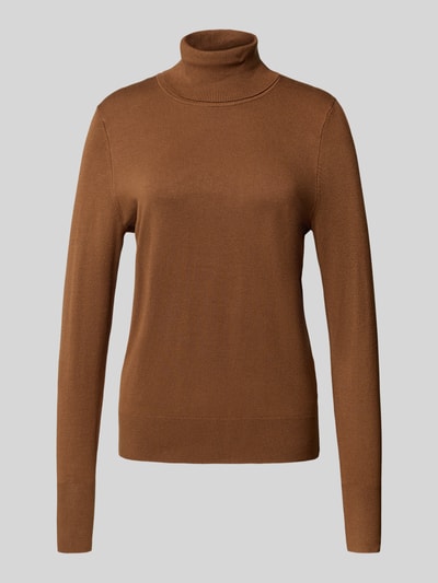 Christian Berg Woman Rollkragenpullover aus Viskose-Mix Cognac 2