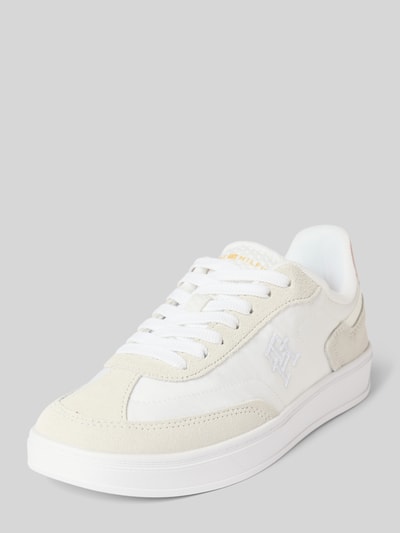 Tommy Hilfiger Low Top Sneaker mit Echtleder-Applikationen Modell 'HERITAGE' Weiss 1