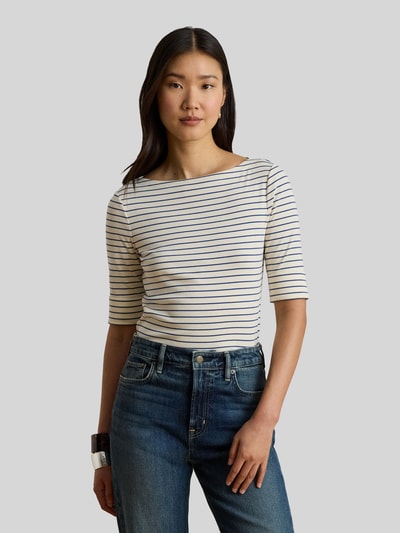 Lauren Ralph Lauren regular fit T-shirt van katoenmix Lichtblauw - 4
