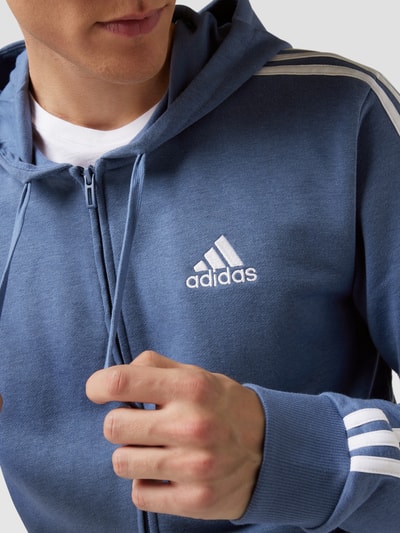 ADIDAS SPORTSWEAR Sweatjack met labelstrepen Jeansblauw - 3