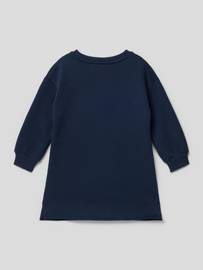 Mango Kleid mit Motiv-Print Marineblau 3