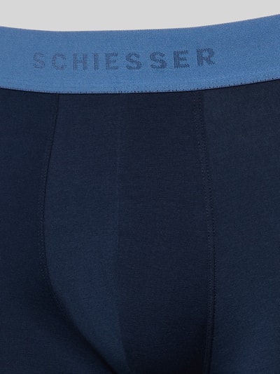 Schiesser Boxershorts mit elastischem Logo-Bund im 3er-Pack Marine 2