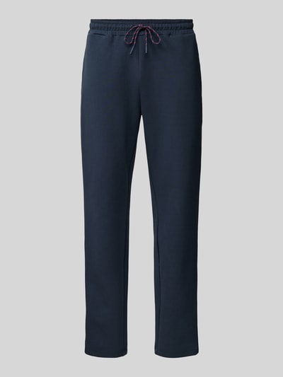 Joy Regular fit sweatpants met tunnelkoord Marineblauw - 2