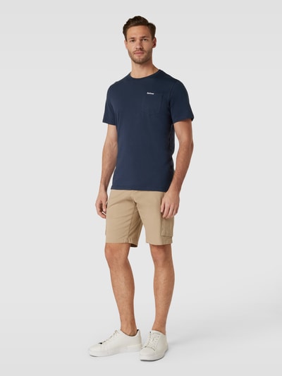 Barbour T-Shirt mit Brusttasche Modell 'Langdon' Bleu 1