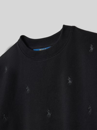 Polo Ralph Lauren Teens Bluza z prążkowanymi wykończeniami Czarny 2