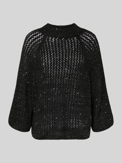 B.Young Relaxed Fit Pullover in Strick-Optik Modell 'Oliva' Black 2