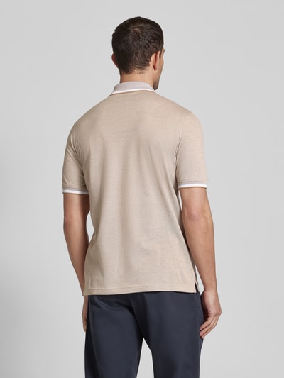 bugatti Poloshirt mit Label-Detail Camel 5