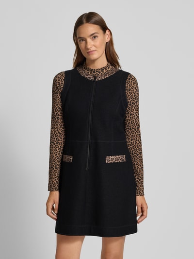 Marc Cain Mini-jurk met korte ritssluiting Zwart - 4