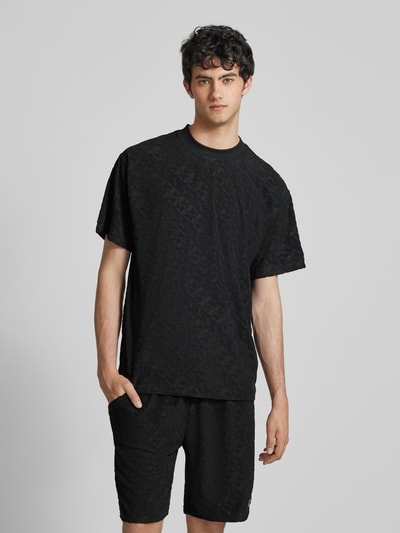 Ellesse T-Shirt mit Strukturmuster Modell 'APRICALE' Black 4