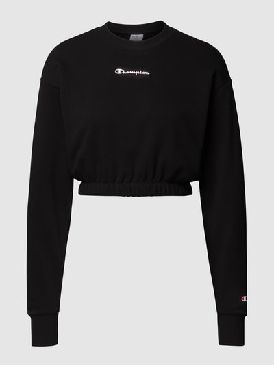 CHAMPION Kort sweatshirt met merkapplicatie Zwart - 2