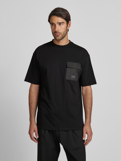 Karl Lagerfeld T-Shirt mit Label-Patch Black 4