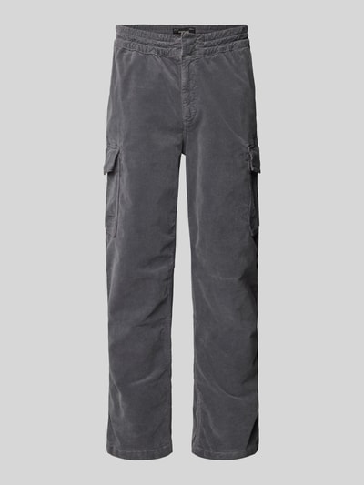 Replay Regular Fit Cordhose mit elastischem Bund Mittelgrau 2