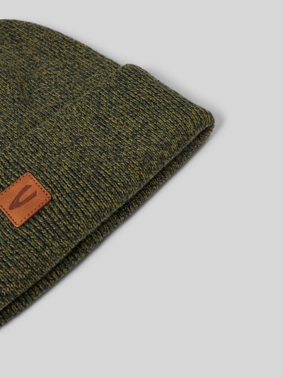 camel active Beanie mit Logo-Badge Oliv 2