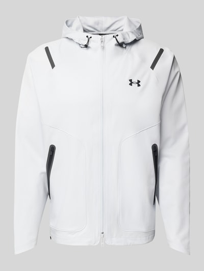 Under Armour Softshell-Jacke mit Zweiwege-Reißverschluss Modell 'Unstoppable' Hellgrau 2