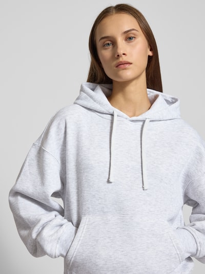 Only Regular Fit Hoodie mit Baumwoll-Anteil Modell 'BEST' Hellgrau Melange 3