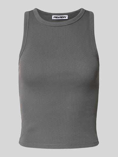 Review Tanktop mit Racerback Dunkelgrau 2