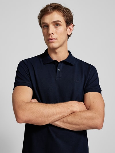 s.Oliver RED LABEL Poloshirt met labeldetail Donkerblauw - 3