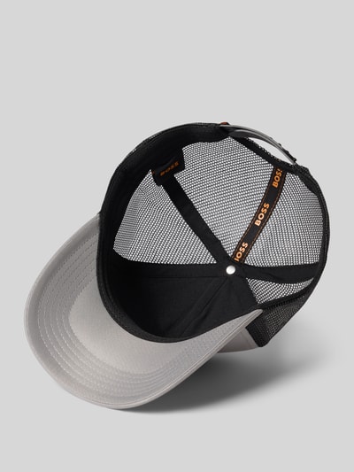 BOSS Basecap mit Mesh Einsätzen und Logo Detail Hellgrau 2