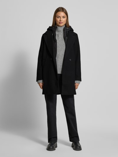 VERO MODA Regular fit lange jas met afneembare binnenkraag, model 'GRACE' Zwart - 1