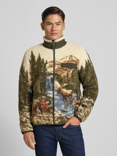 Polo Ralph Lauren Sweatjack met opstaande kraag Groen - 4