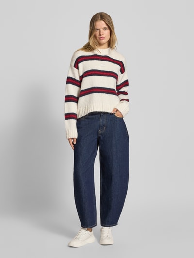 Tommy Jeans Baggy Jeans aus Baumwoll-Mix Modell 'JEANIE BALLOON' Dunkelblau 1