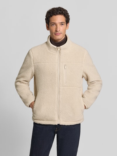 s.Oliver RED LABEL Teddyjacke mit Brustreißverschlusstasche Beige 4