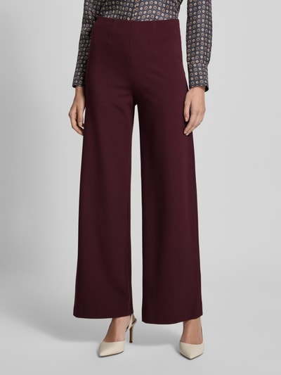 SEDUCTIVE Marlenebroek van viscosemix met achterzakken, model 'KIMBERLEY' Bordeaux - 4