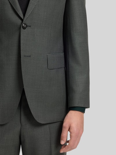 BOSS Slim Fit Anzug aus Wolle mit feinem Webmuster Gruen 7
