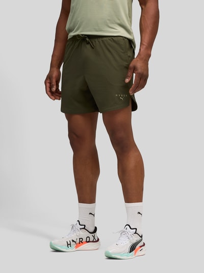 PUMA Performance PUMA x HYROX - Regular Fit sportshorts van ultralicht materiaal Olijfgroen - 3