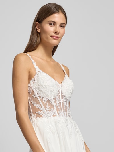 LUXUAR FASHION Brautkleid mit Herz-Ausschnitt Offwhite 6