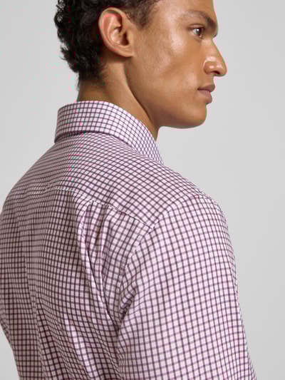 SEIDENSTICKER REGULAR FIT Regular fit zakelijk overhemd met kentkraag en borstzak Rood - 3