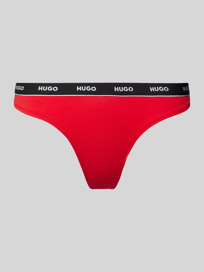 HUGO String mit elastischem Label-Bund Modell 'Carousel' Rot 1