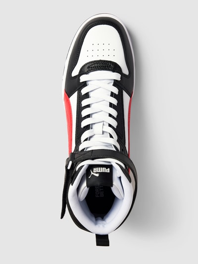 Puma High top sneakers van leer met contrastgarnering, model 'Game' Wit - 3