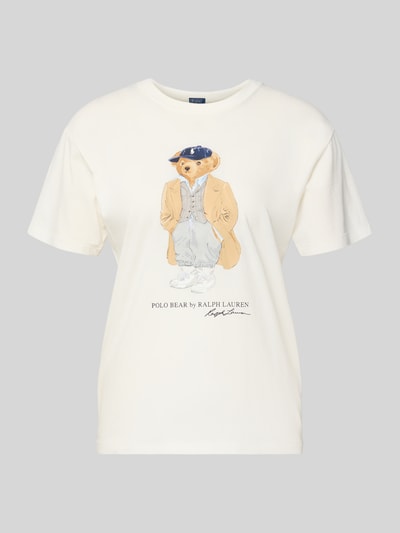 Polo Ralph Lauren T-shirt met labelprint Offwhite - 2