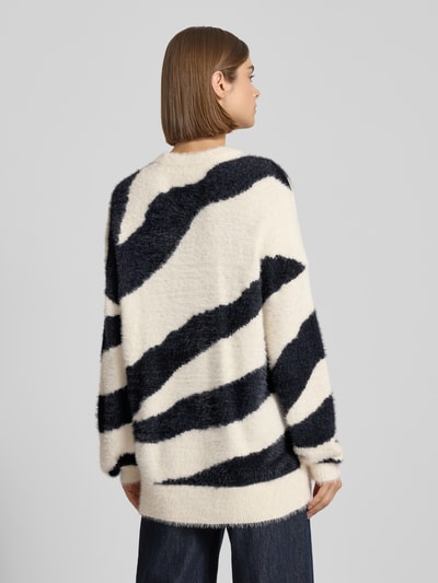 Noisy May Strickpullover mit Rundhalsausschnitt Modell 'HEIDI' Ecru 5