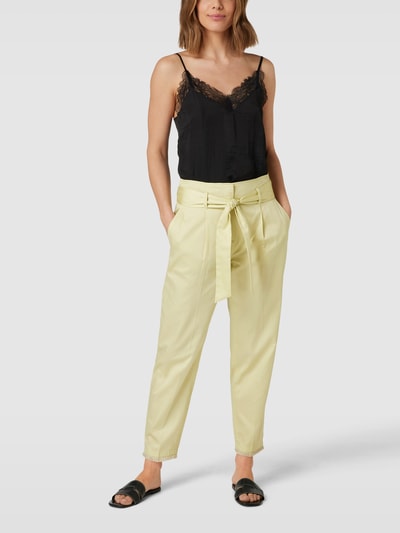 Marc Cain Stoffen broek met labeldetail Lichtgroen - 1