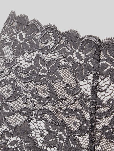 Hanro Maxi-Slip mit französischer Spitze Modell 'Moments' Dunkelgrau 2