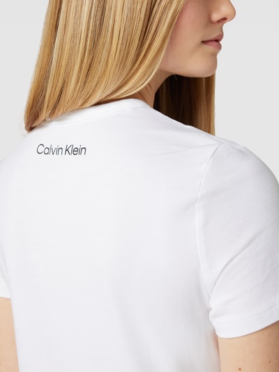 Calvin Klein Underwear T-Shirt mit Label-Print Weiss 3