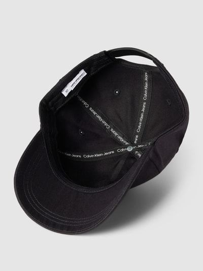 CK Calvin Klein Baseballpet met labelstitching, model 'MONOGRAM' Zwart - 2