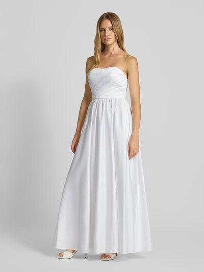 Mascara Brautkleid mit Raffungen Weiss 1