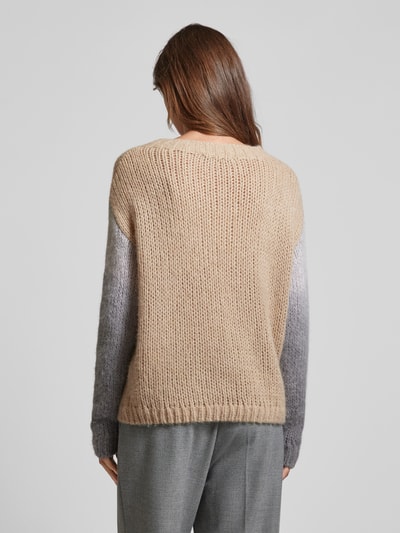 Luisa Cerano Strickpullover mit überschnittenen Schultern Camel 5