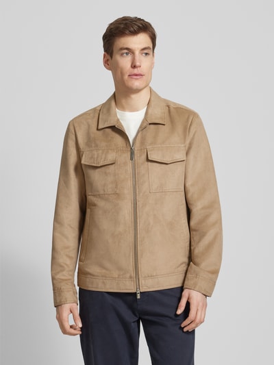 bugatti Jacke in Leder-Optik Camel 4