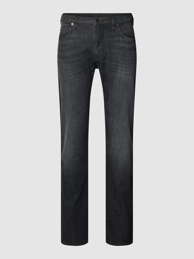 Emporio Armani Jeansy o kroju slim fit z kieszeniami z tyłu Ciemnoszary 2