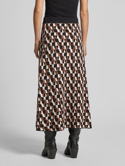 Christian Berg Woman Spódnica midi z elastycznym pasem Koniakowy 5