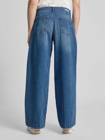 Smith and Soul Wide Leg Jeans mit Bundfalten Blau 5